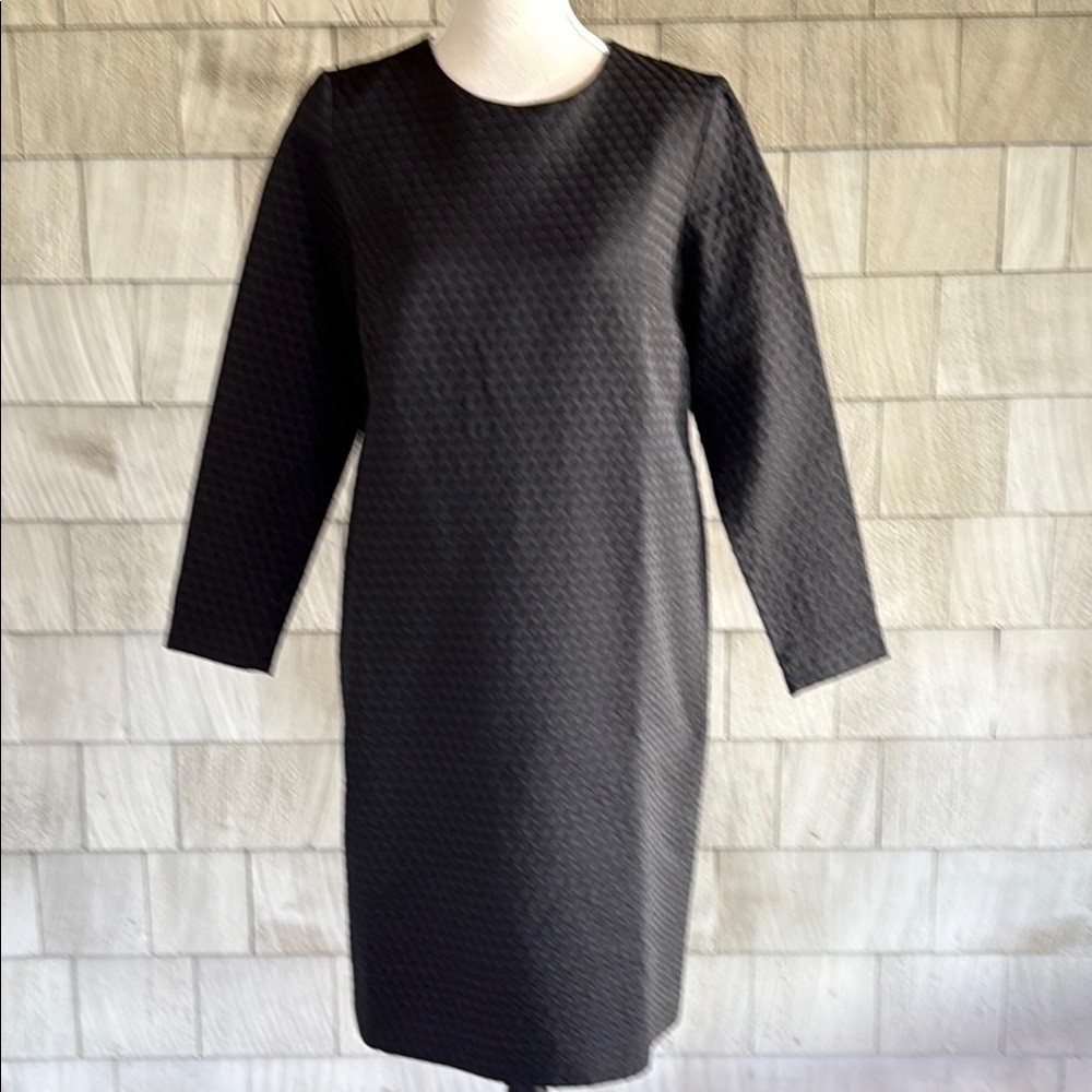 Marimekko Black Long Sleeve Sheath Dress